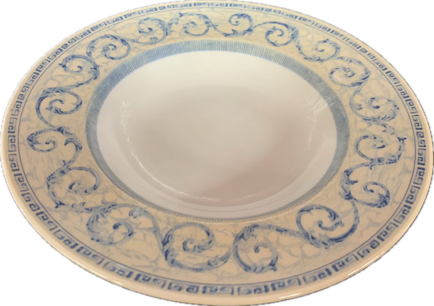 DEEP PLATE 22cm - ACANTHUS BLUE - JOHNSON BROTHERS