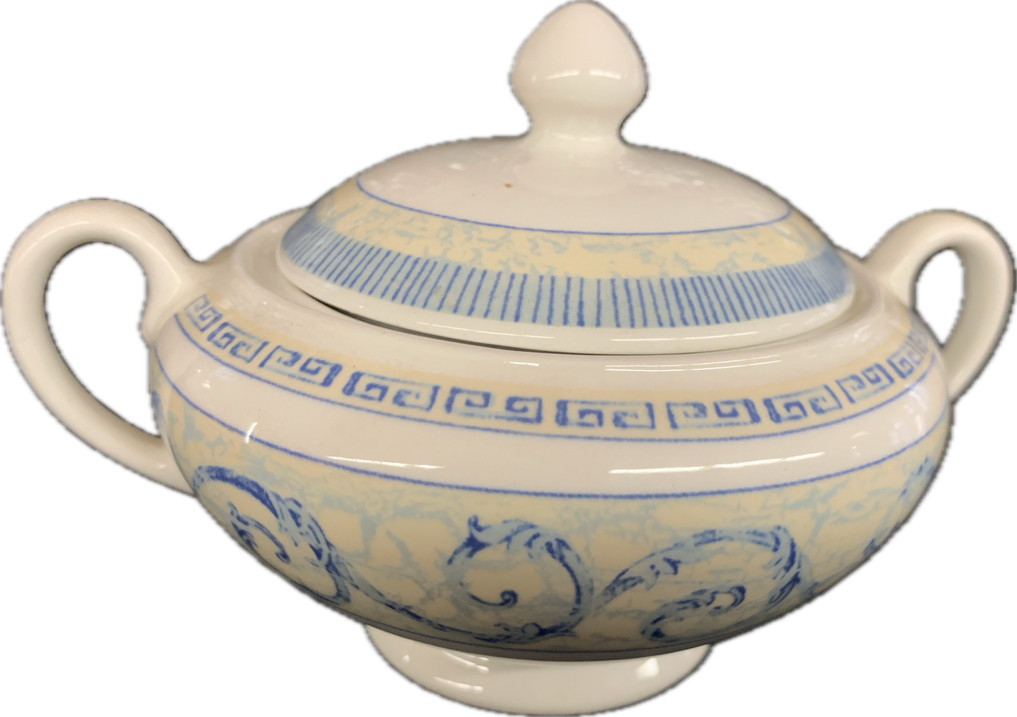 SUGAR BOWL 0.35l - ACANTHUS BLUE - JOHNSON BROTHERS