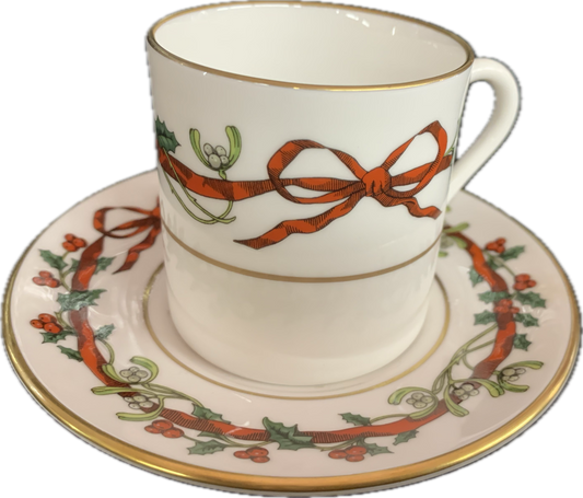 MOKKATASSE M.U. - HOLLY RIBBONS - ROYAL WORCESTER