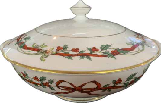 RAGOUT M.DECKEL 1,6l - HOLLY RIBBONS - ROYAL WORCESTER