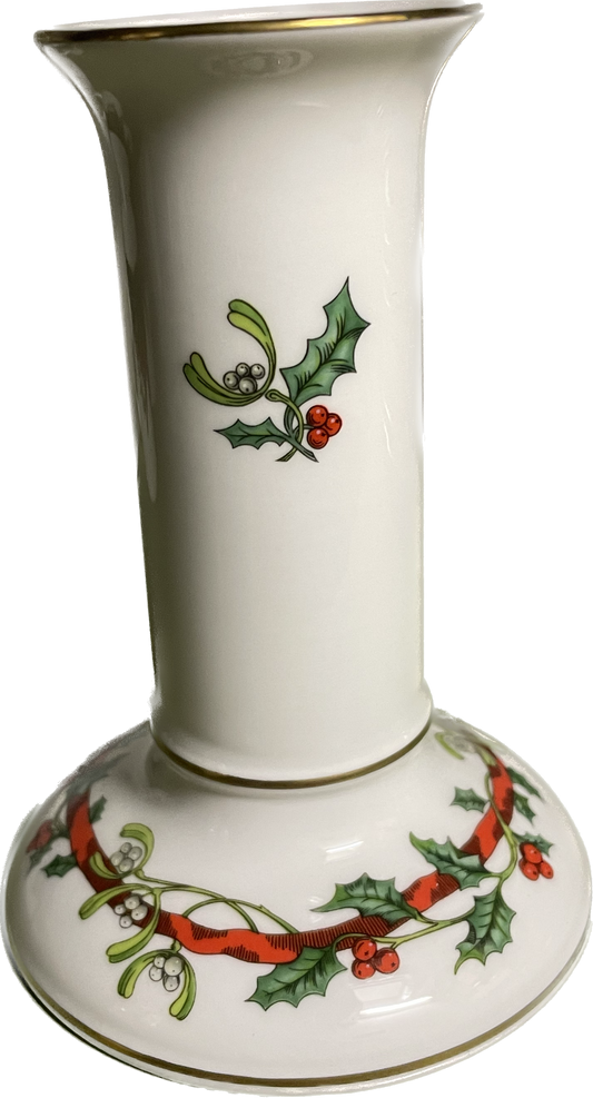 LEUCHTER HOCH 12,5cm - HOLLY RIBBONS - ROYAL WORCESTER