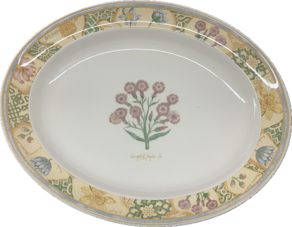 PLATE OVAL 37CM - GARDEN MAZE - WEDGWOOD