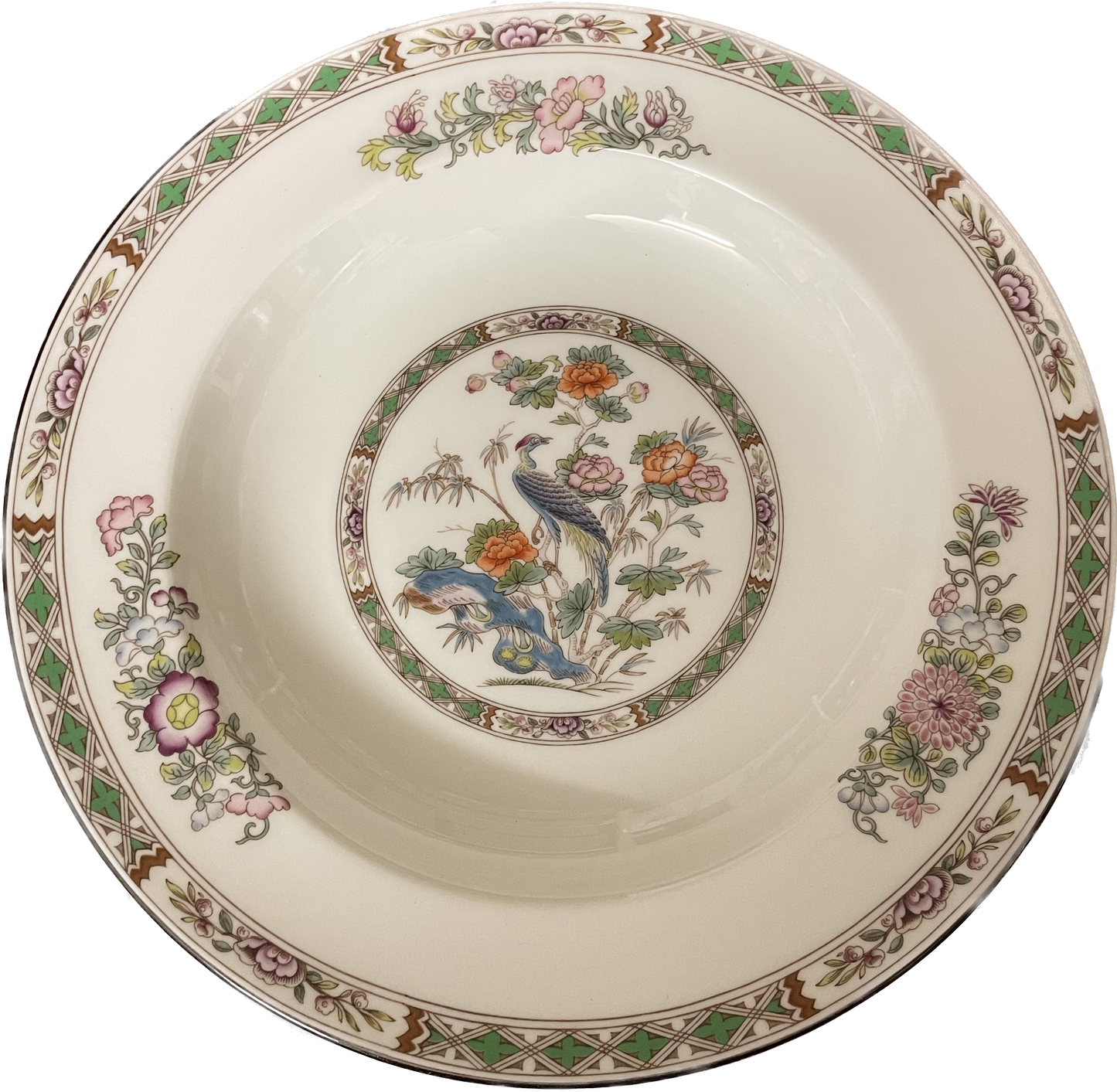 Soup plate - Wedgwood Kutani Crane