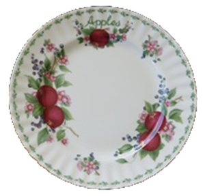 TELLER FLACH 20cm *APPLES