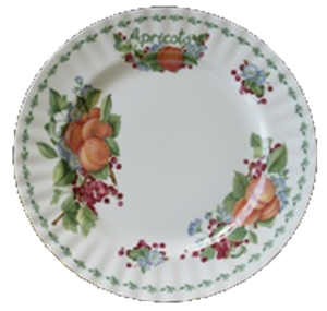 TELLER FLACH 20cm *APRICOTS