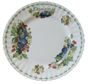PLATE FLAT 20cm DAMSONS