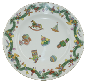 TELLER FLACH 20cm X-MAS TOYS