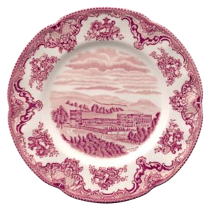 TELLER FLACH 20 CM - OLD BRITAIN CASTLES ROT - JOHNSON BROTHERS
