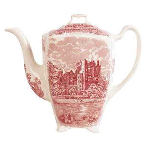 KAFFEEKANNE 1,50L * - OLD BRITAIN CASTLES ROT - JOHNSON BROTHERS