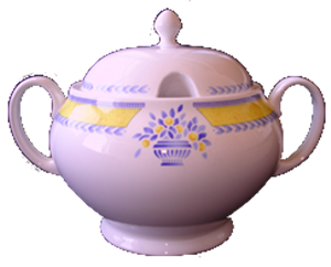 SUPPENTERRINE 3,7L * - JARDINIERE GELB - JOHNSON BROTHERS