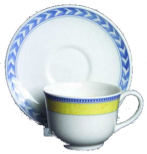 KAFFEETASSE M.U. * - JARDINIERE GELB - JOHNSON BROTHERS