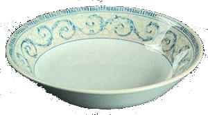 COUP PLATE 19cm - ACANTHUS BLUE - JOHNSON BROTHERS