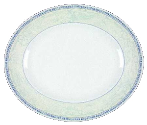 PLATTE OVAL 35cm - ACANTHUS BLAU - JOHNSON BROTHERS