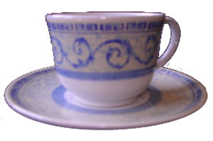 MOKKATASSE M. U. - ACANTHUS BLAU - JOHNSON BROTHERS