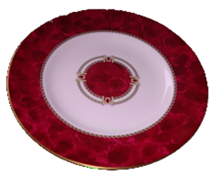 PLATE "ACCENT" 20cm*MEDICI RUBY