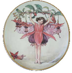 WALL PLATE *"FUCHSIA FAIRY"