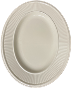 Oval plate - Wedgwood Edme Plain