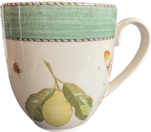 Henkelbecher grün - Wedgwood Sarah's Garden