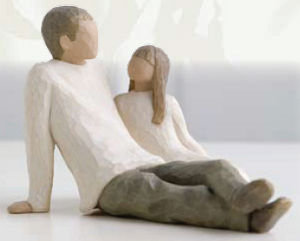 Father & Daughter - Willow Tree Figur Enesco