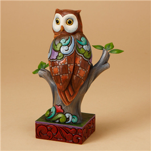 Wide Eyed & Wise (Perched Owl)