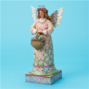 In The Joyful Spirit Of Easter (Easter Angel With Eggs Basket) N