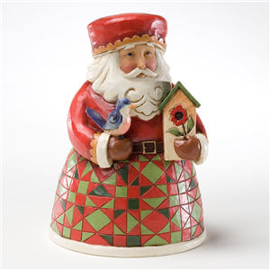 Cozy Christmas (Small Santa With Birdhouse)