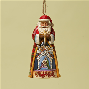 O' Holy Night Santa Hanging Ornament