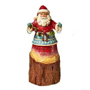 Nature's Noel (Lodge Santa With Garland)
