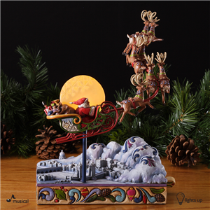 To All A Merry Night (Santa In Sleigh Musical Masterpiece) N