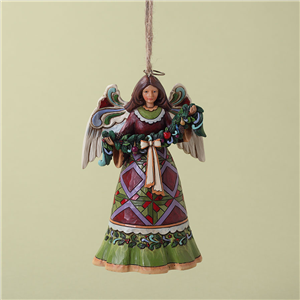 Angel With Garland Hanging Ornament N