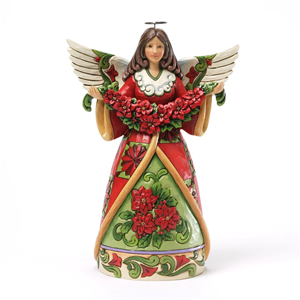 Christmas Beauty (Angel With Poinsettia)