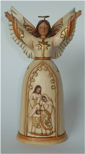The Greatest Gift (Ivory & Gold Nativity Angel)