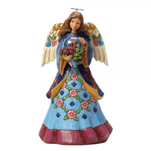 Beauty Blooms From Within (Angel With Flower In Glass Dome)