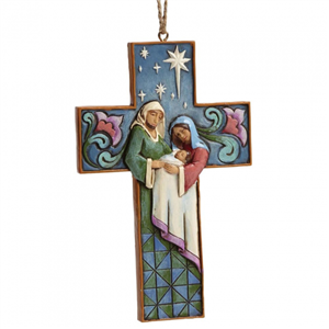 Holy Family Cross (Hanging Ornament)