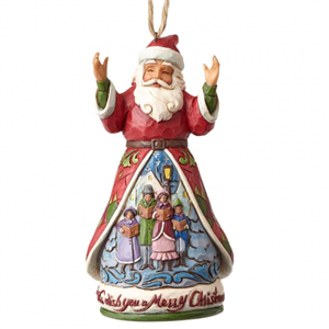 Wish You A Merry Christmas Santa (Hanging Ornament)