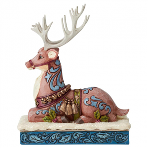 Calm Before The Eve (Victorian Reindeer Lying Down) N