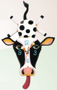 Cow Cream Clock