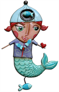 Mermaid Clock