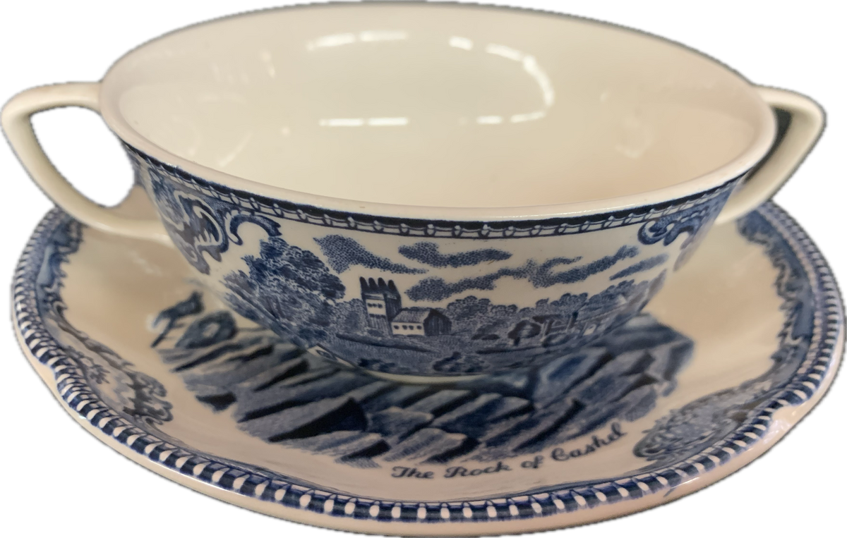 SUPPENTASSE M.U. * - OLD BRITAIN CASTLES BLAU - JOHNSON BROTHERS