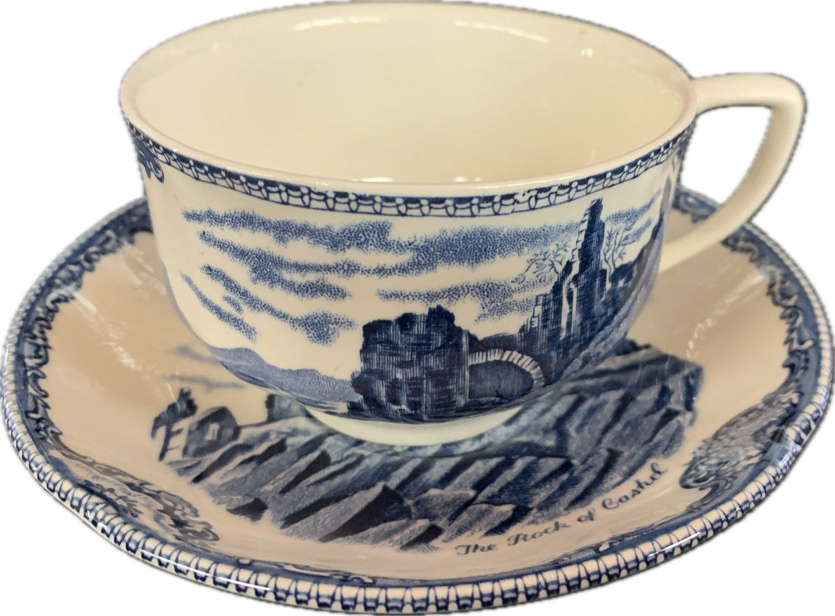 FRÜHSTÜCKSTASSE M.U. * - OLD BRITAIN CASTLES BLAU - JOHNSON BROTHERS