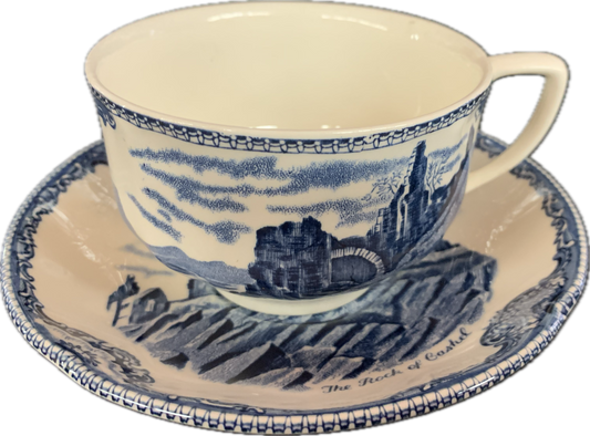 FRÜHSTÜCKSTASSE M.U. * - OLD BRITAIN CASTLES BLAU - JOHNSON BROTHERS