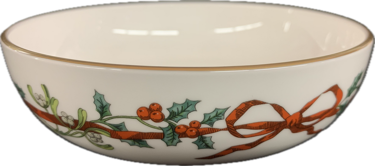 COMPOTE 14.5cm - HOLLY RIBBONS - ROYAL WORCESTER