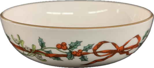 KOMPOTT 14,5cm - HOLLY RIBBONS - ROYAL WORCESTER