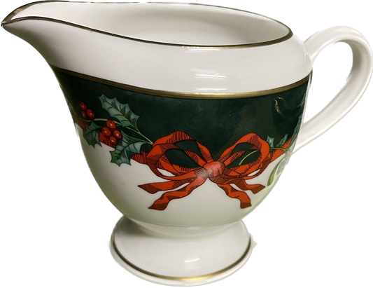 GIESSER KLEIN 0,25l - HOLLY RIBBONS GRÜN - ROYAL WORCESTER