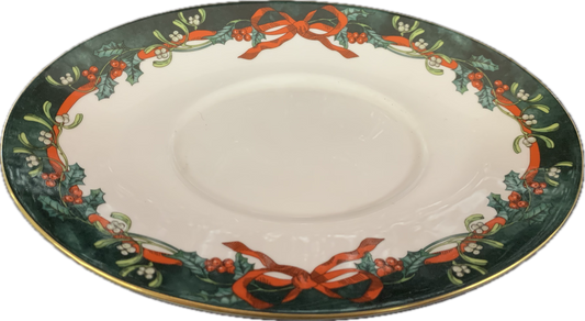SAUCIERE-UNTERTEIL - HOLLY RIBBONS GRÜN - ROYAL WORCESTER