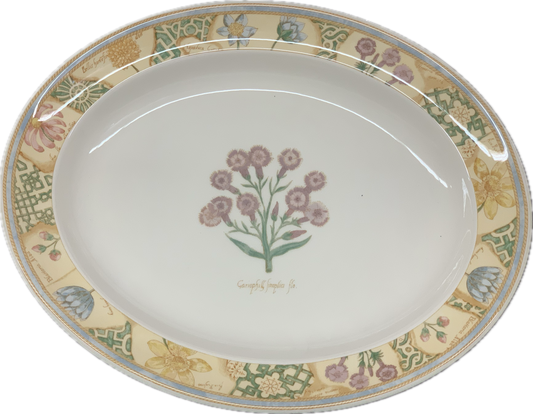 PLATTE OVAL 37CM - GARDEN MAZE - WEDGWOOD
