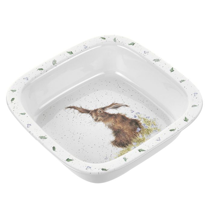 'HAREBELLS' HARE SQUARE DISH
