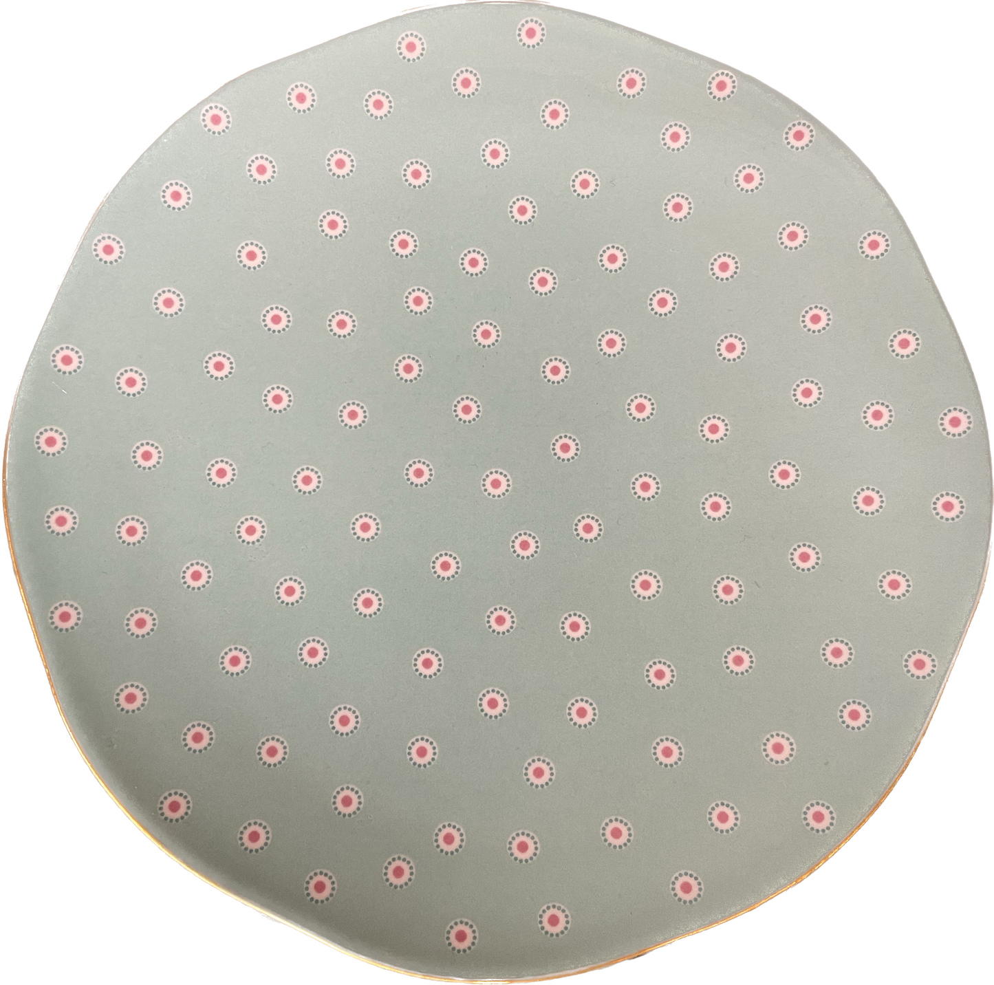 Teller 15cm türkis - Wedgwood Polkadot