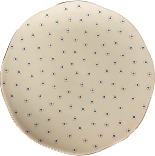 Teller 15cm gelb - Wedgwood Polkadot
