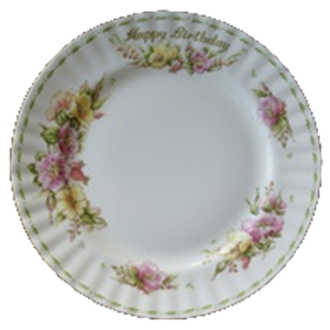 TELLER FLACH 20cm  *H.BIRTHDAY